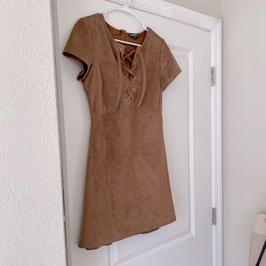 Express Suede Mini Dress